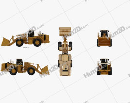 Caterpillar 988H Wheel Front Loader 2008 Tractor clipart