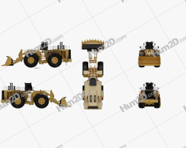 Caterpillar 994H Wheel Front Loader 2012 Tractor clipart