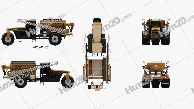 Challenger TerraGator 9300 2014 Traktor clipart