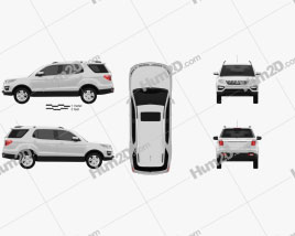 Changan CX70 2015 car clipart