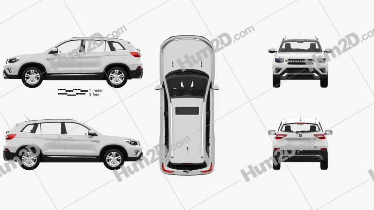 Changan CS75 with HQ interior 2014 car clipart