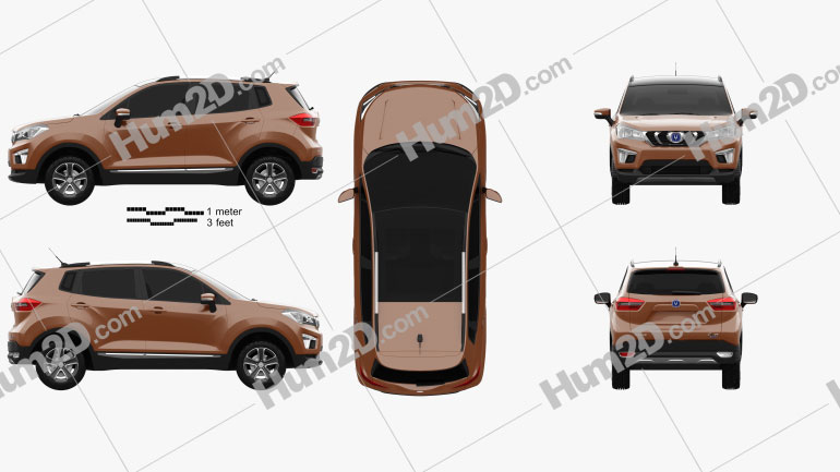 Changan CS15 2016 car clipart