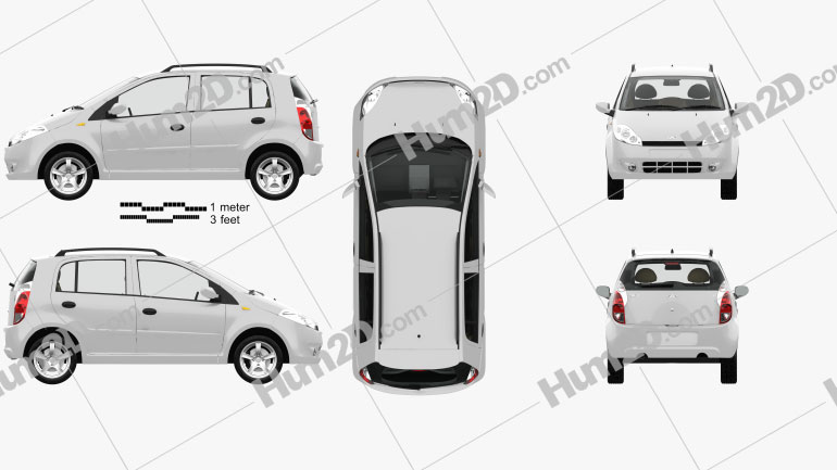 Chery A1 (J1) with HQ interior 2012 Blueprint