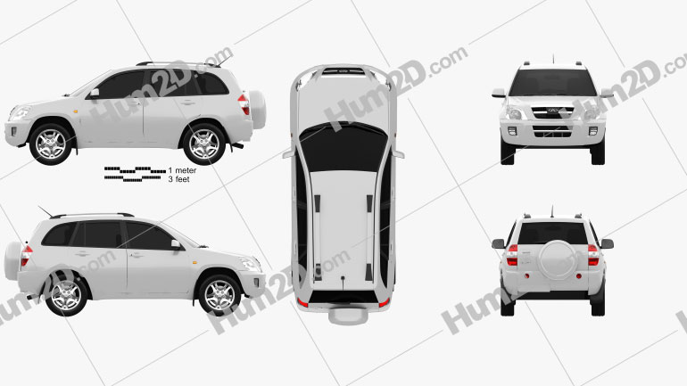 Chery Tiggo (J11) 2010 car clipart