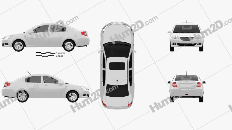 Chery E5 2012 car clipart