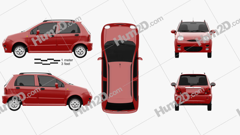 Chery QQ (S11) 2012 car clipart