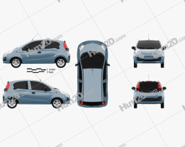 Chery QQ 2013 car clipart