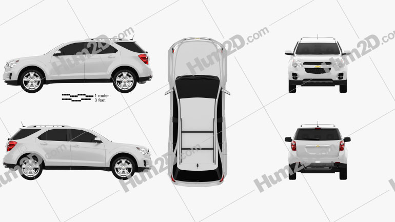Chevrolet Equinox Clipart and Blueprints for Download