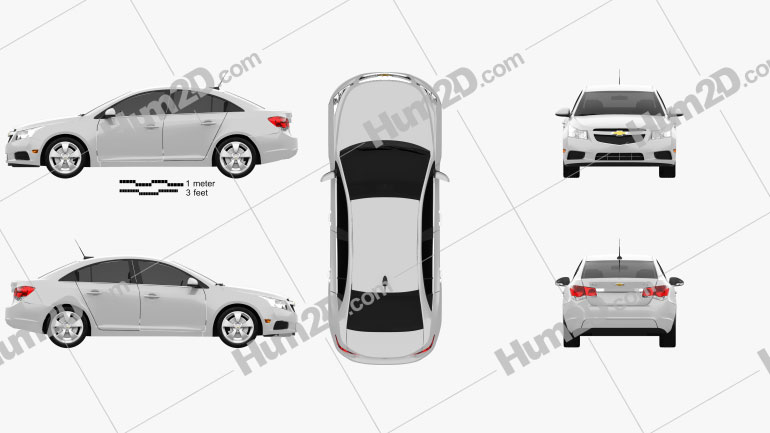 Chevrolet Cruze (J300) 2011 car clipart