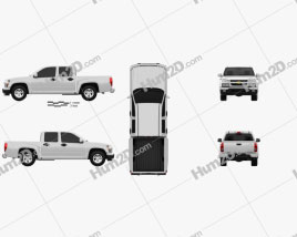 Chevrolet Colorado Crew Cab 2012 car clipart