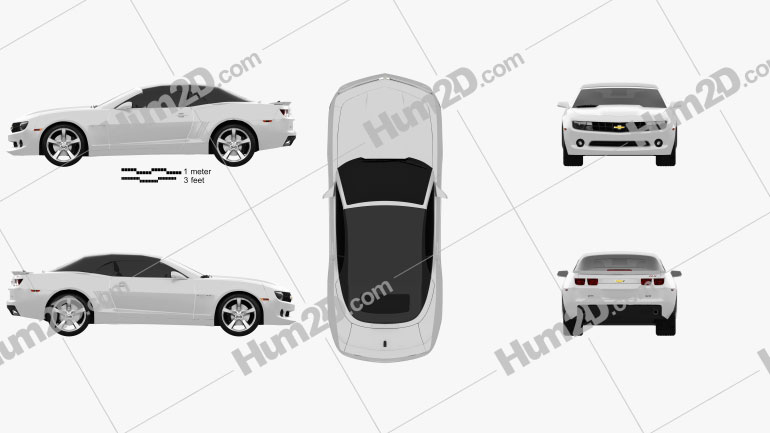 Chevrolet Camaro 2LT RS Convertible 2011 PNG Clipart