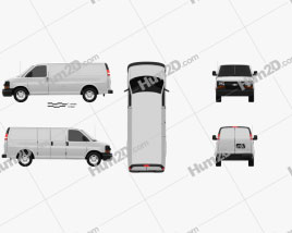 Chevrolet Express Panel Van 2003 clipart