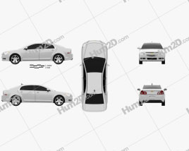 Chevrolet Malibu 2012 car clipart