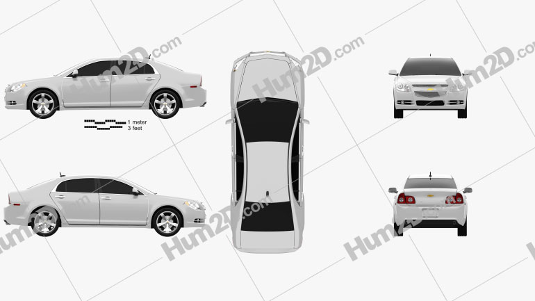 Chevrolet Malibu 2012 car clipart