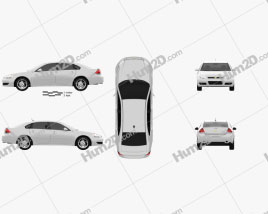 Chevrolet Impala 2012 car clipart