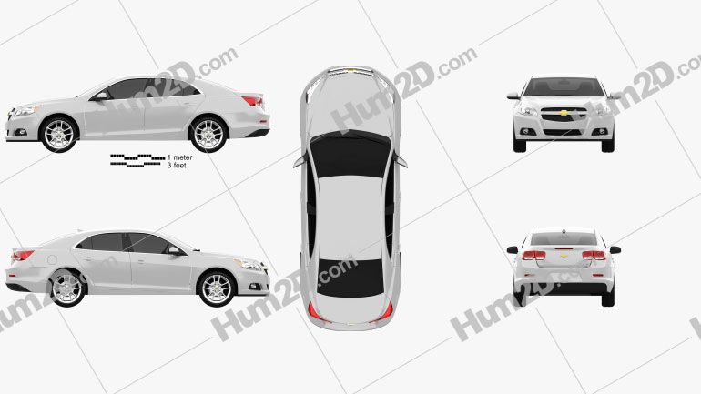 Chevrolet Malibu ECO 2013 car clipart