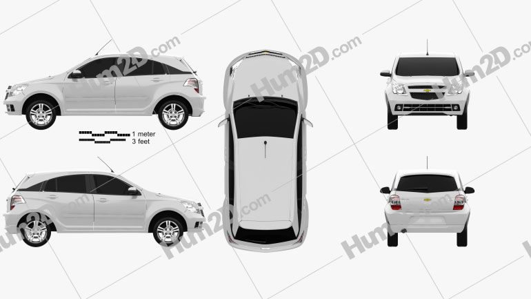 Chevrolet Agile 2011 car clipart