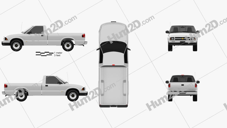 Chevrolet S10 Single Cab Long Bed 1994 PNG Clipart