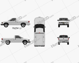 Chevrolet S10 Cabina única Standart Bed 1994 car clipart