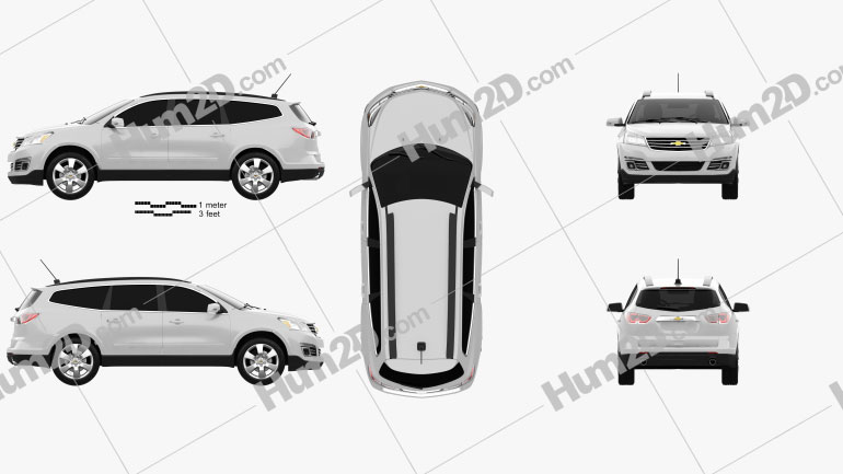 Chevrolet Traverse 2013 car clipart