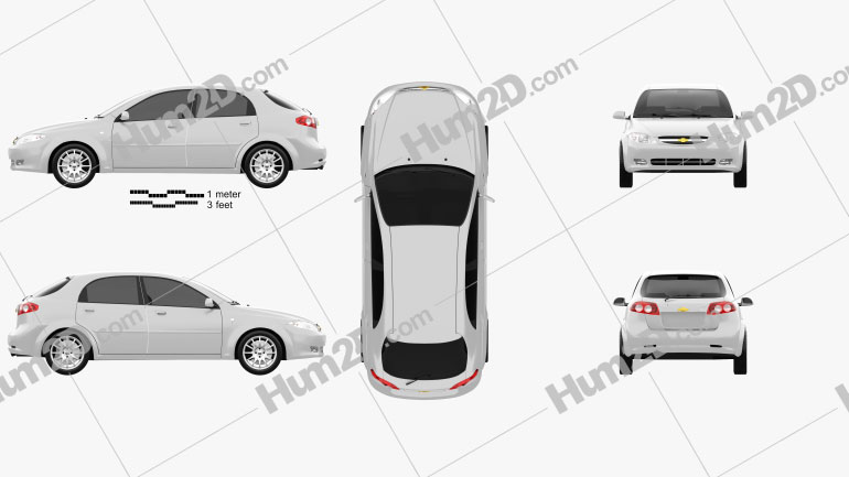 Chevrolet Lacetti Hatchback 2011 car clipart