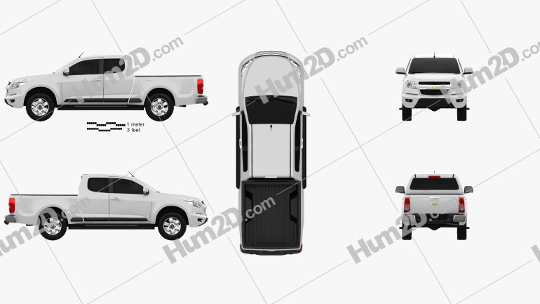 Chevrolet Colorado S-10 Extended Cab 2013 PNG Clipart