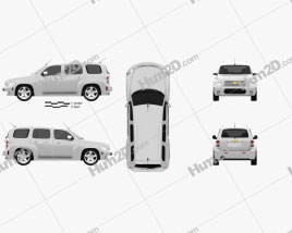 Chevrolet HHR wagon 2011 car clipart