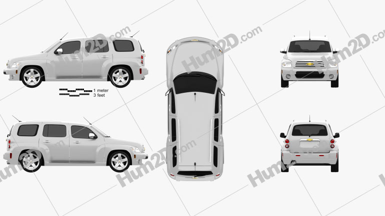 Chevrolet HHR wagon 2011 car clipart