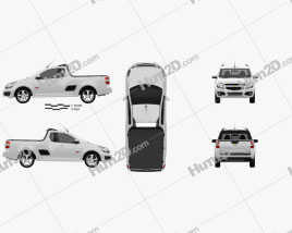 Chevrolet Montana (Tornado) 2012 car clipart