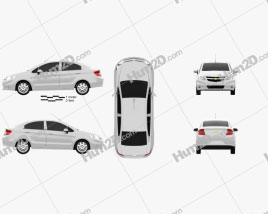 Chevrolet Sail sedan 2011 car clipart