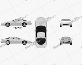 Chevrolet Camaro coupe 2000 car clipart