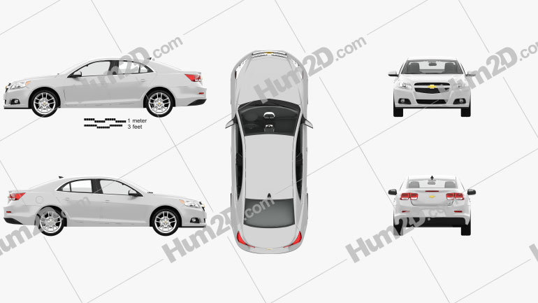 Chevrolet Malibu with HQ interior 2013 PNG Clipart