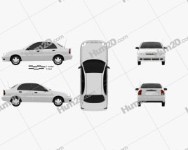 Chevrolet Lanos 2012 car clipart