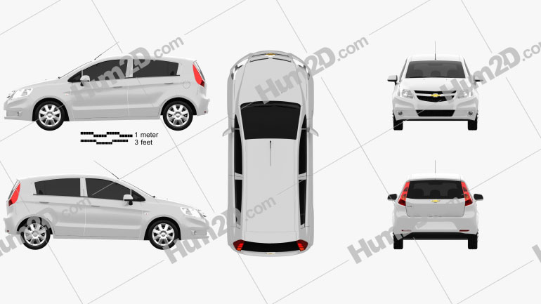 Chevrolet Sail hatchback 2012 car clipart