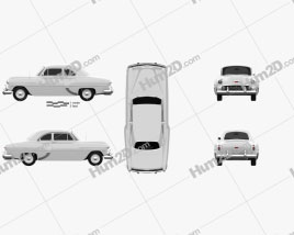 Chevrolet 210 Club Coupe 1953 car clipart