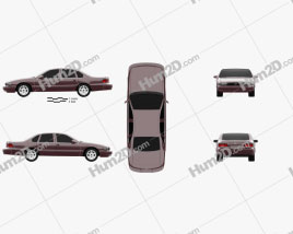 Chevrolet Impala SS 1995 car clipart