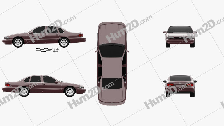 Chevrolet Impala SS 1995 Blueprint