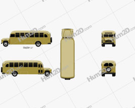 Chevrolet 6700 School Bus 1955 clipart