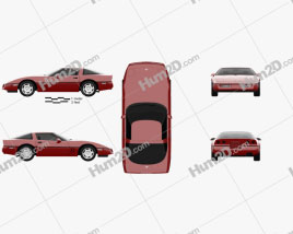 Chevrolet Corvette (C4) coupe 1983 car clipart