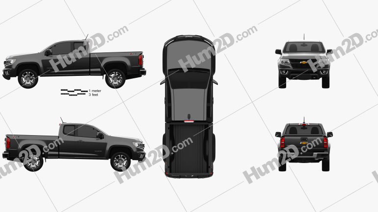 Chevrolet Colorado Extended Cab 2014 PNG Clipart