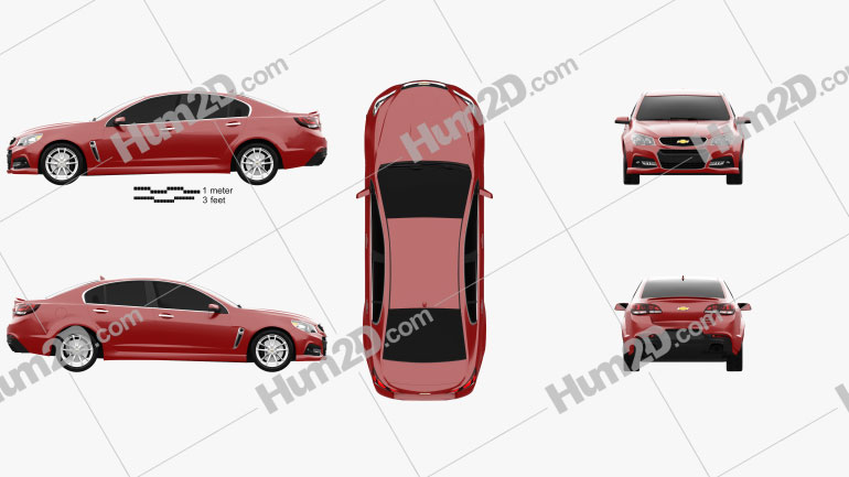 Chevrolet SS 2014 Clipart Image