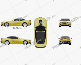 Chevrolet Camaro ZL1 convertible 2014 car clipart