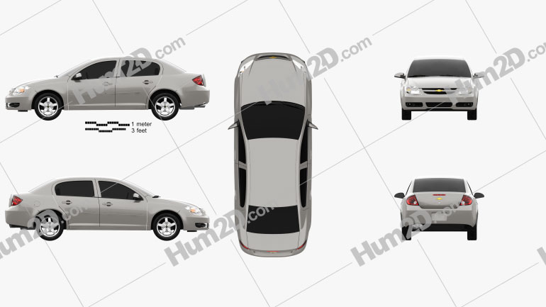 Chevrolet Cobalt sedan 2004 car clipart