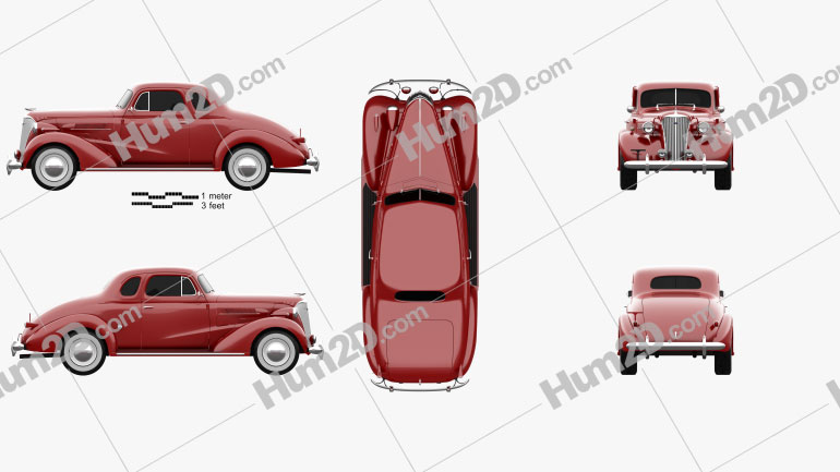 Chevrolet Master DeLuxe (GA) 1937 car clipart