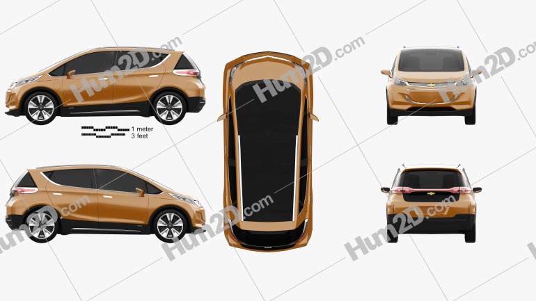 Chevrolet Bolt Concept 2015 Clipart Image
