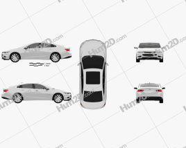 Chevrolet Malibu 2016 car clipart