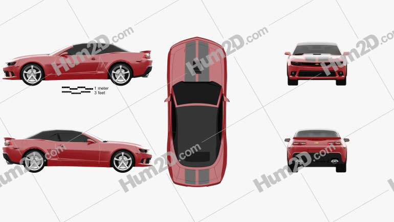 Chevrolet Camaro SS convertible 2014 PNG Clipart