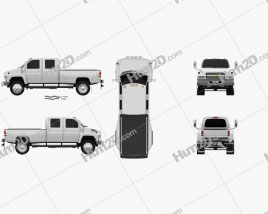 Chevrolet Kodiak C4500 Crew Cab Pick-up 2006 clipart