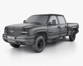 Chevrolet Silverado 2500 Crew Cab Long bed 2007 car clipart