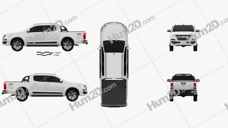 Download Chevrolet Colorado S-10 Double Cab LTZ 2016 Clipart ...